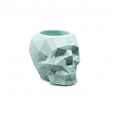 Вазон для суккулентов Geometric Skull Turquoise
